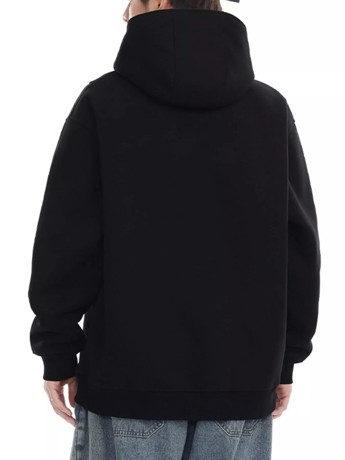 Men's Plus Size Letter Long Sleeve Hoodie