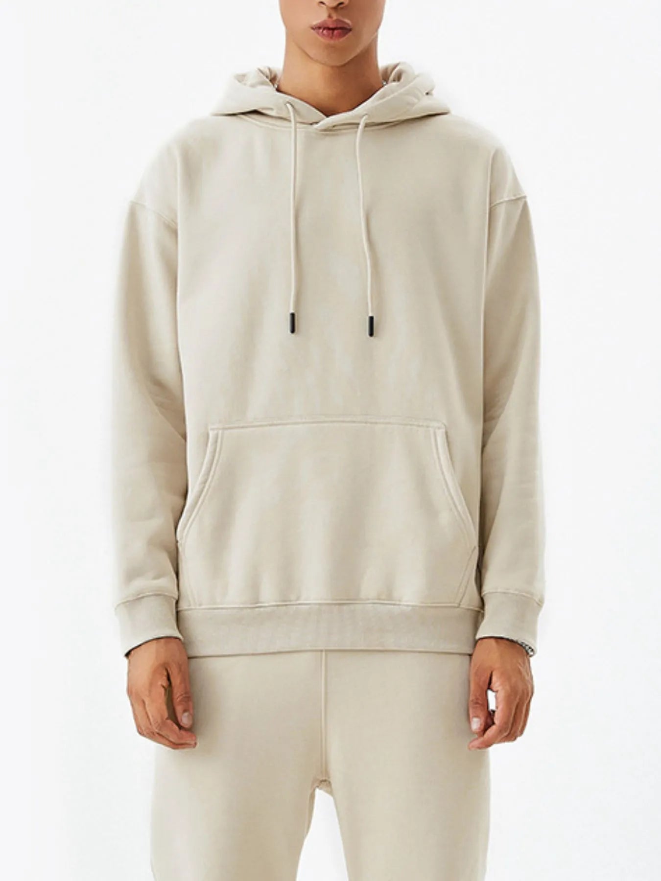 Men's Drawstring Kangaroo Pocket Long Sleeve Hoodie