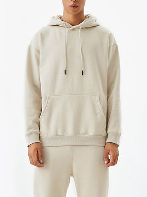Men's Drawstring Kangaroo Pocket Long Sleeve Hoodie