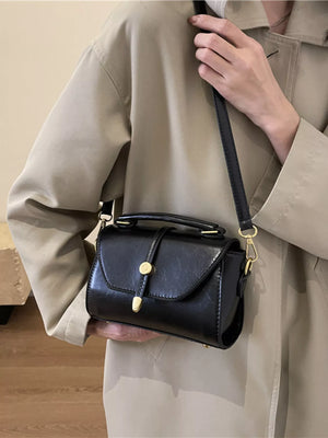 Leather Top Handle Crossbody Bag