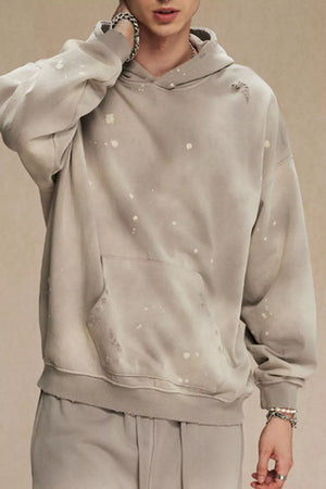 Men's Plus Size Drawstring Kangaroo Pocket Hoodie