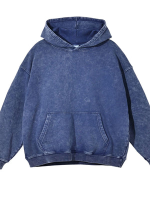 Men's Washed Oversized Long Sleeve Hoodie