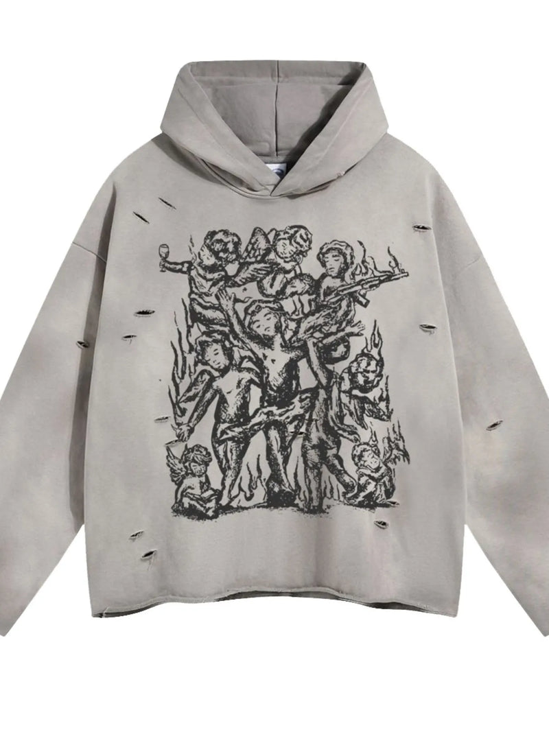 Men's Graphic Long Sleeve Hoodie