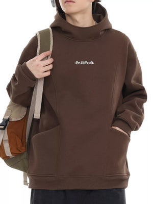 Men's Plus Size Letter Long Sleeve Hoodie