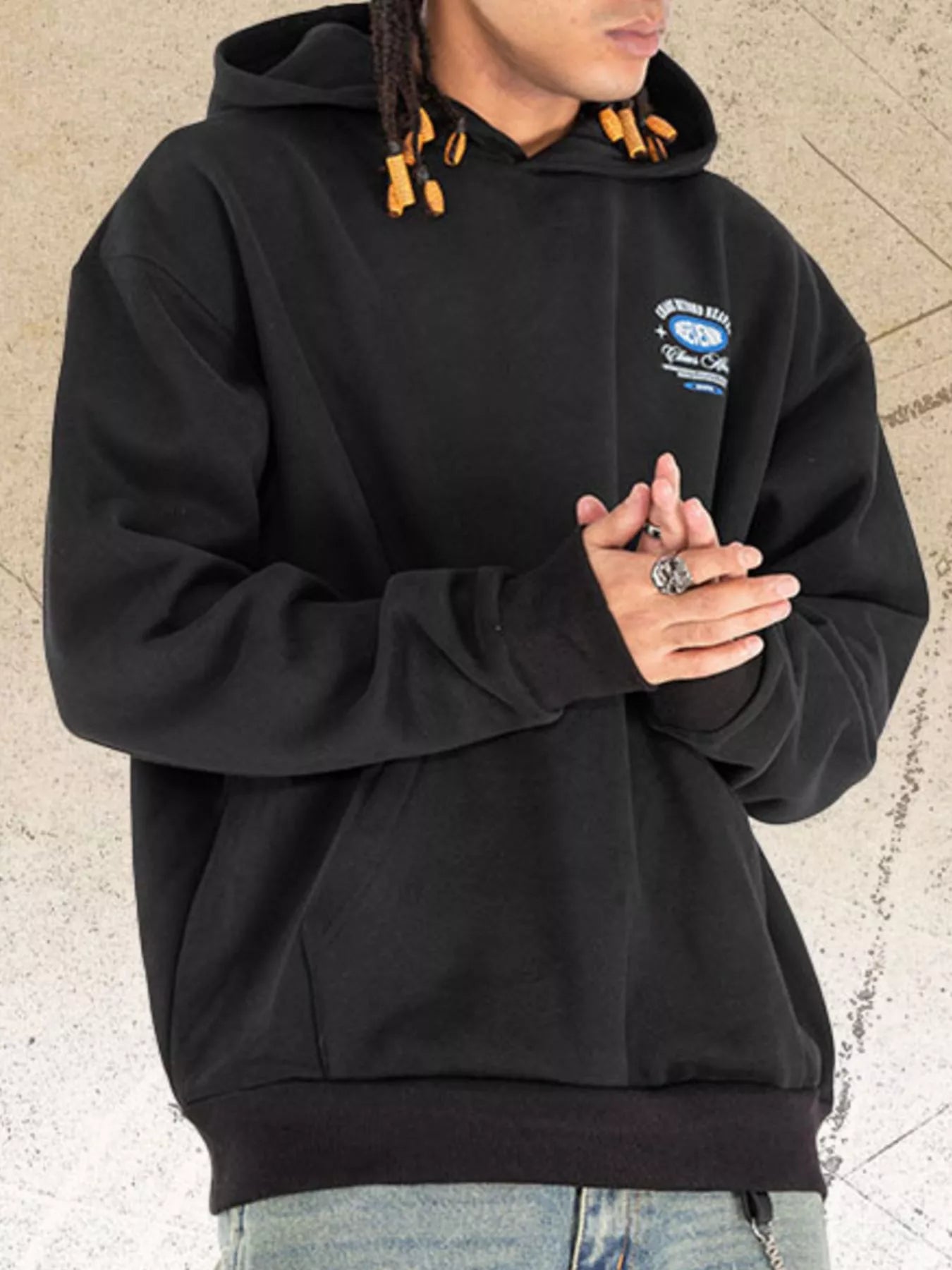 Men's Kangaroo Pocket Long Sleeve Hoodie