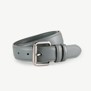 Classic Leather Belt with Buckle