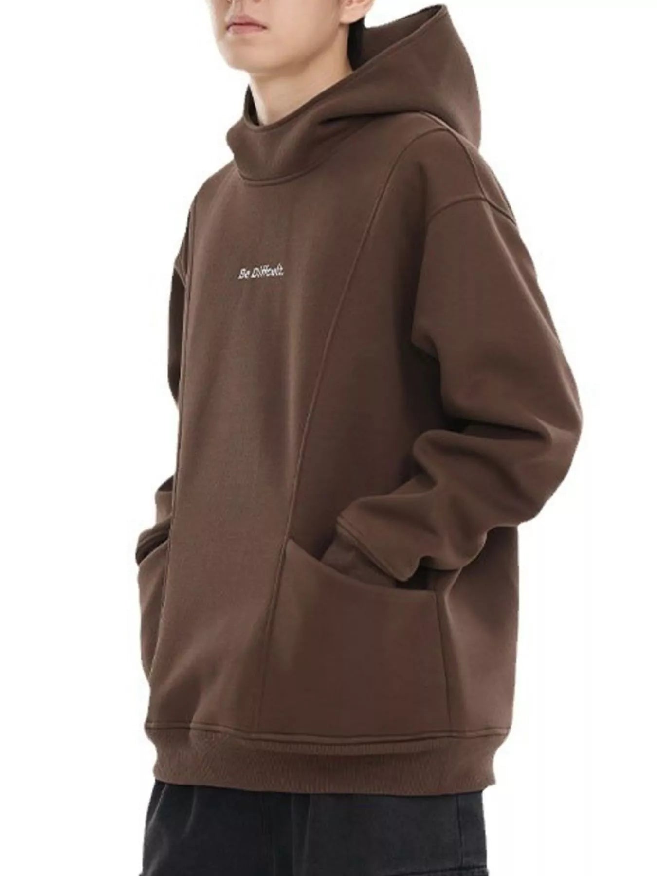 Men's Plus Size Letter Long Sleeve Hoodie