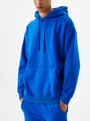 Men's Drawstring Kangaroo Pocket Long Sleeve Hoodie