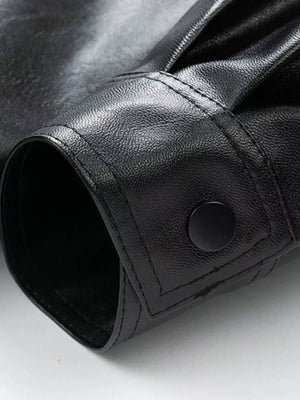 Men's Plus Size Urban Style Faux Leather Jacket