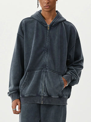 Men's Zip Up Long Sleeve Hoodie