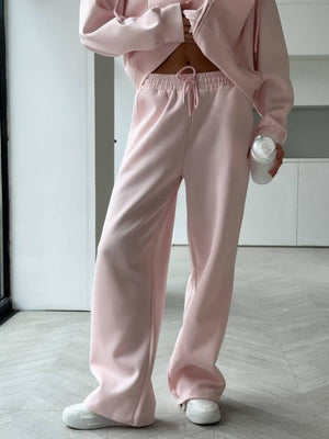 Zip-Up Hoodie and Sweatpants Set