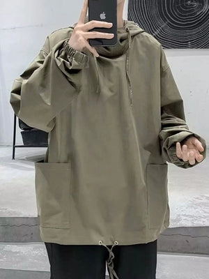 Men's Loose Fit Drawstring Hoodie