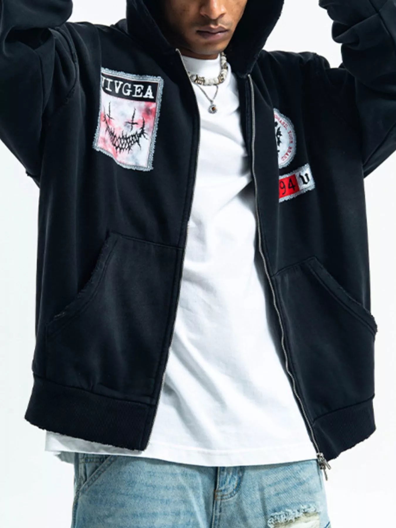 Men's Zip Up Long Sleeve Hoodie