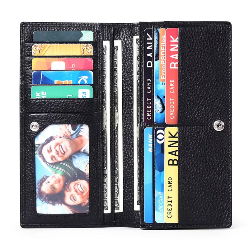 Leather Long Wallet