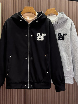 Men's Zip Up Long Sleeve Hoodie