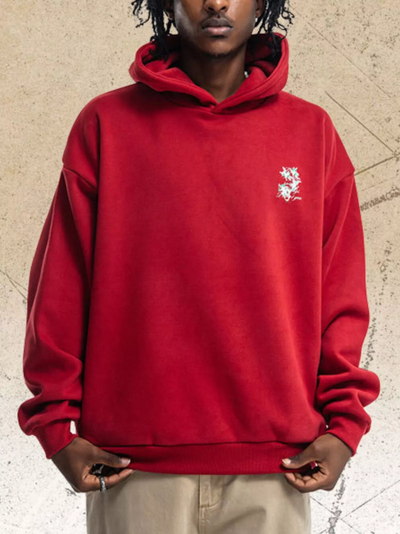 Men's Graphic Back Long Sleeve Hoodie