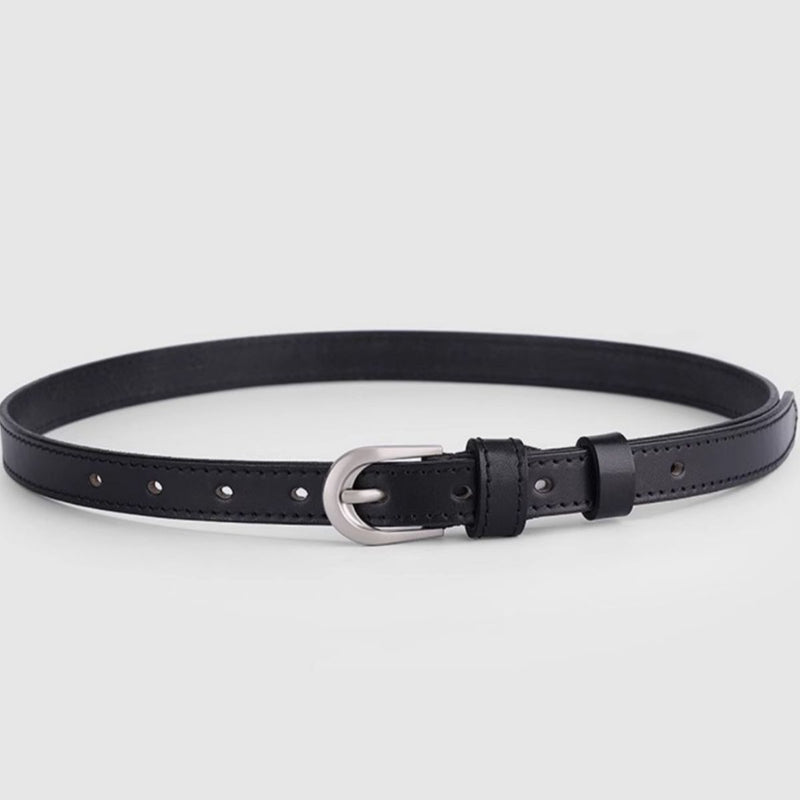 Leather Skinny Belt