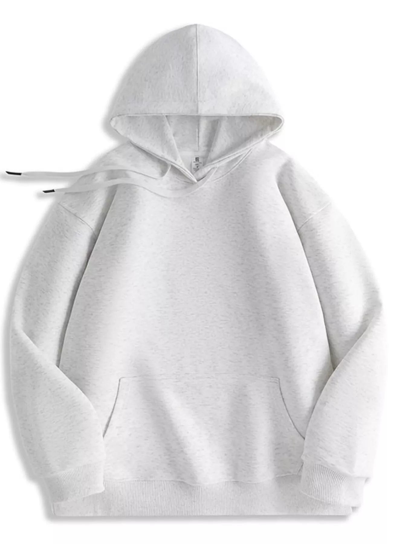 Men's Full Size Solid Color Casual Hoodie Plus Size