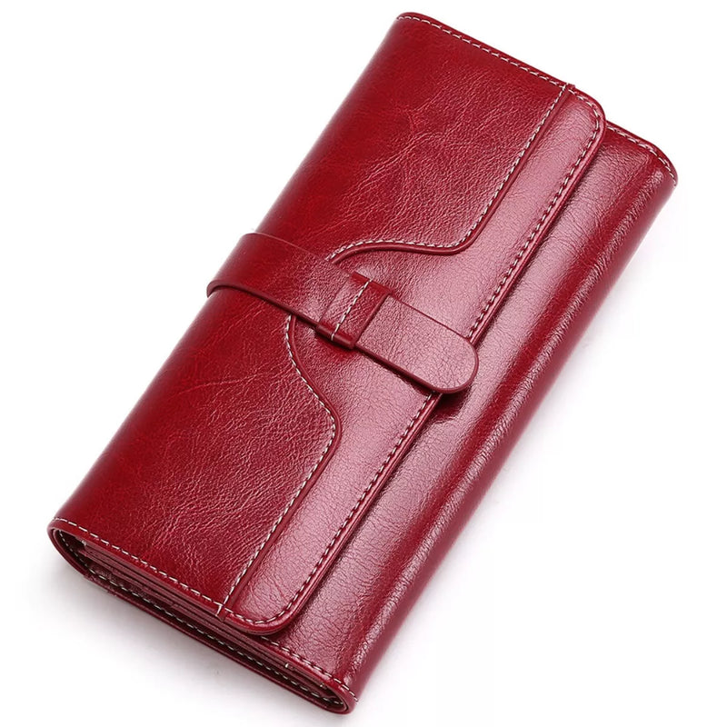 Leather Long Wallet