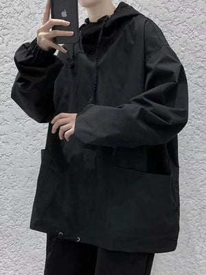 Men's Loose Fit Drawstring Hoodie