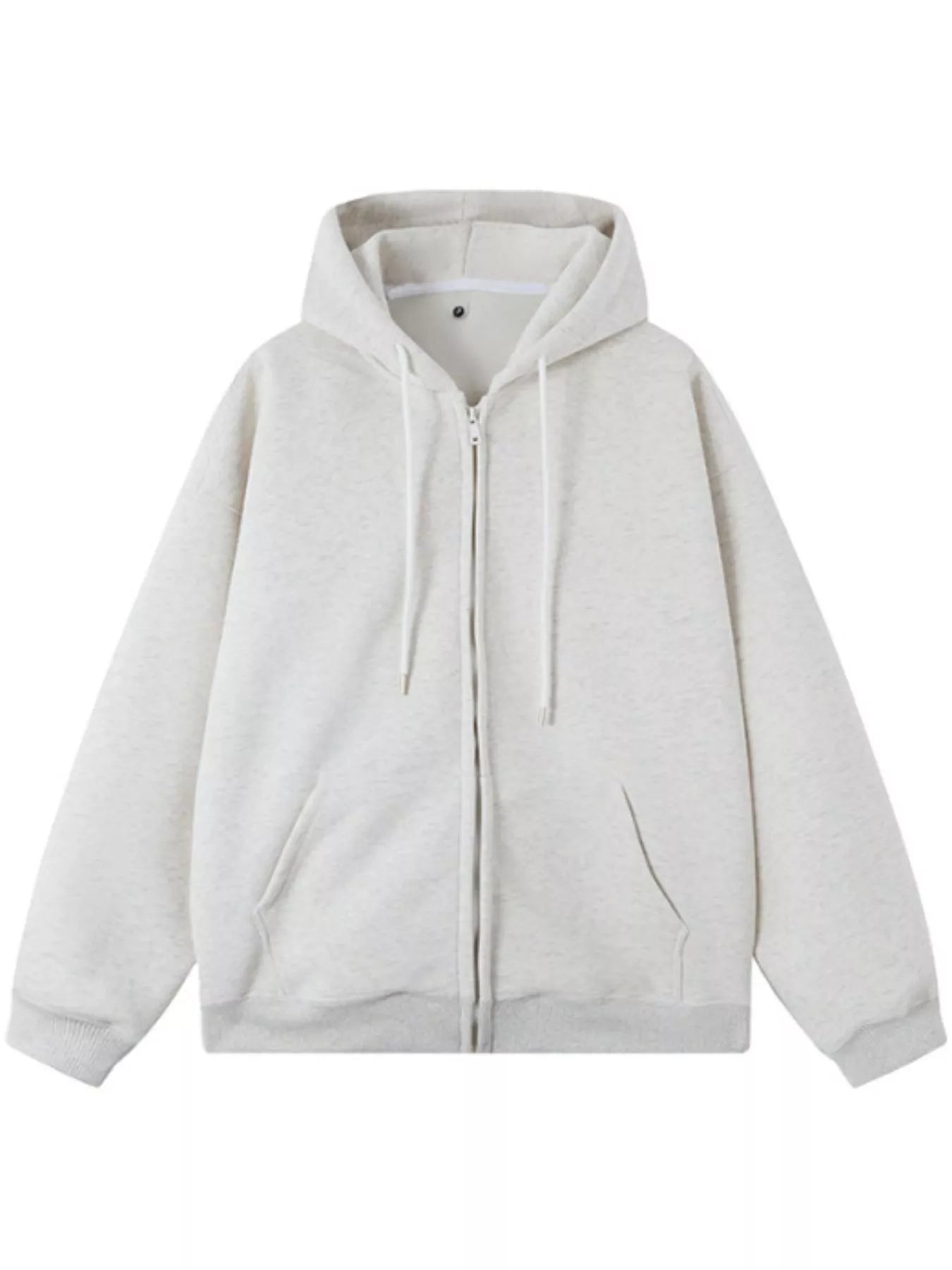 Men's Casual Loose Fit Zip-Up Hoodie