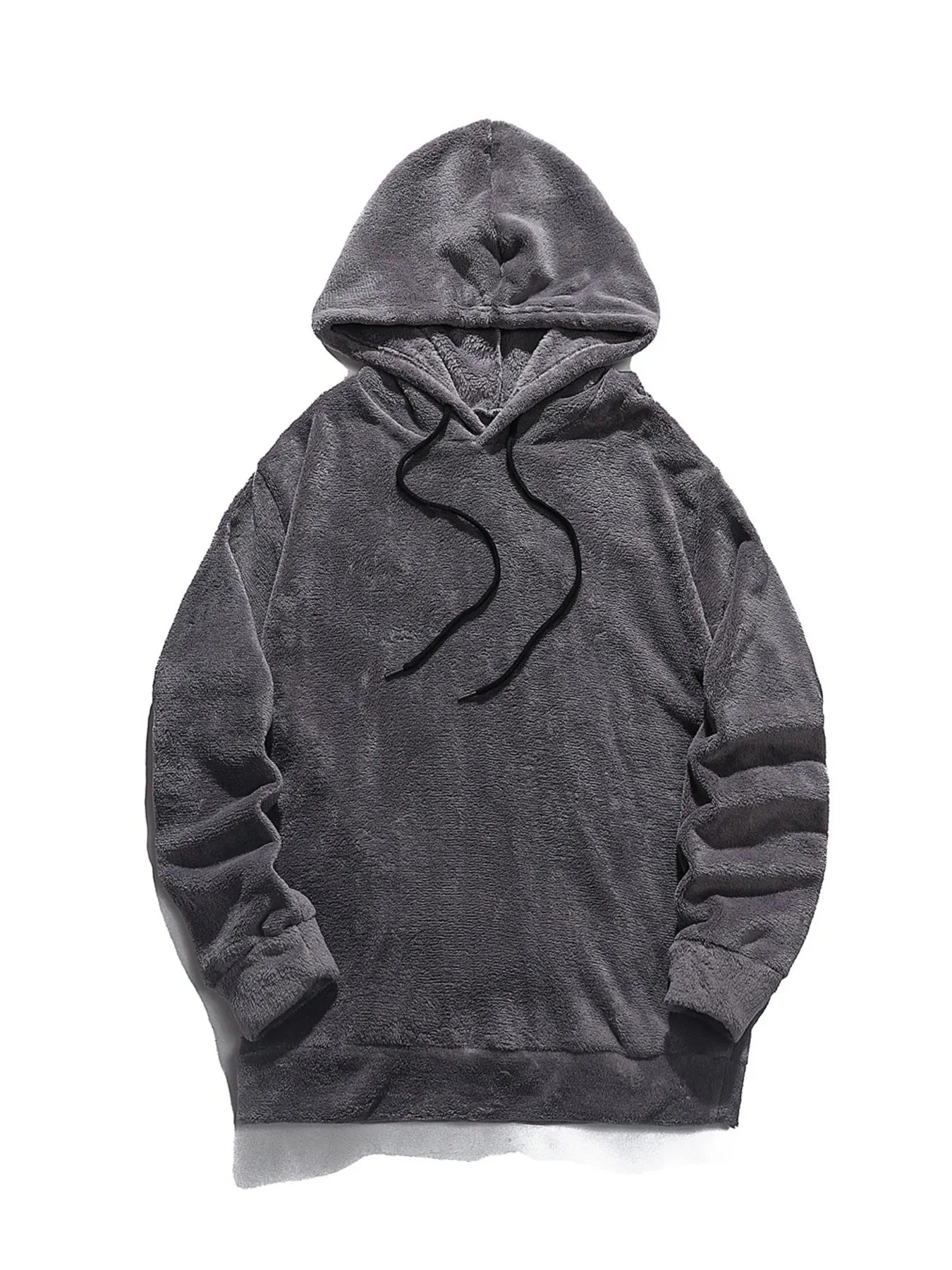 Men's Drawstring Long Sleeve Fleece Hoodie