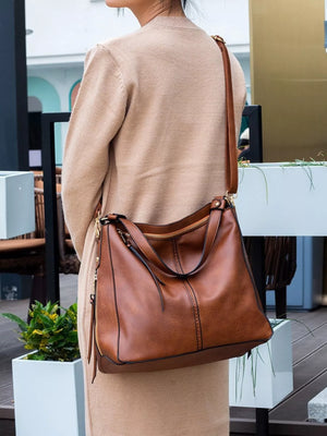 Classic PU Leather Tote Bag