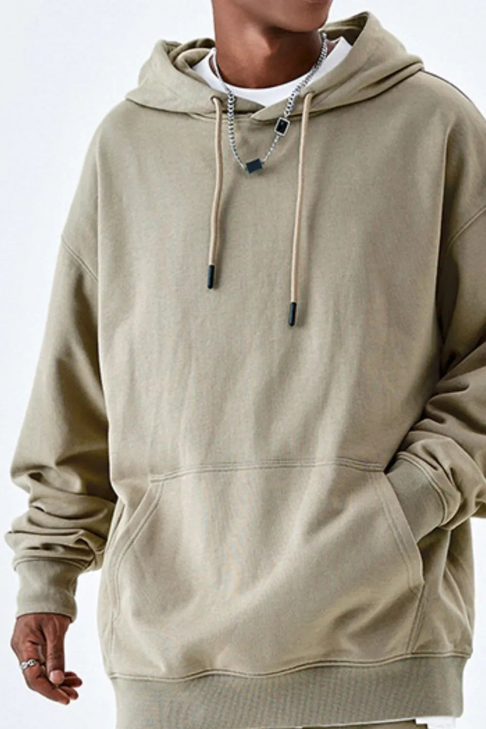 Men's Drawstring Kangaroo Pocket Hoodie