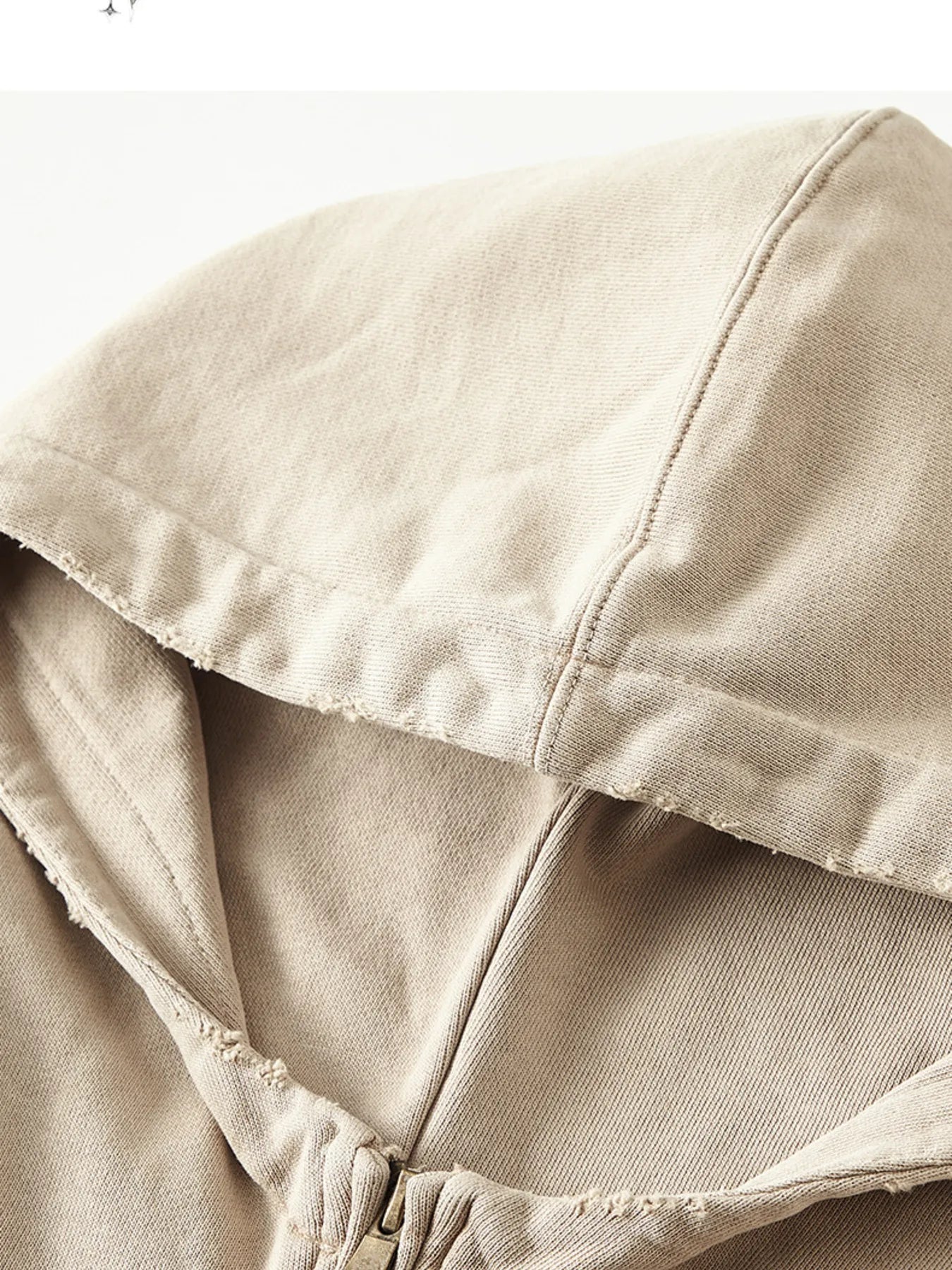 Men's Washed Quarter-Zip Hoodie with Kangaroo Pocket