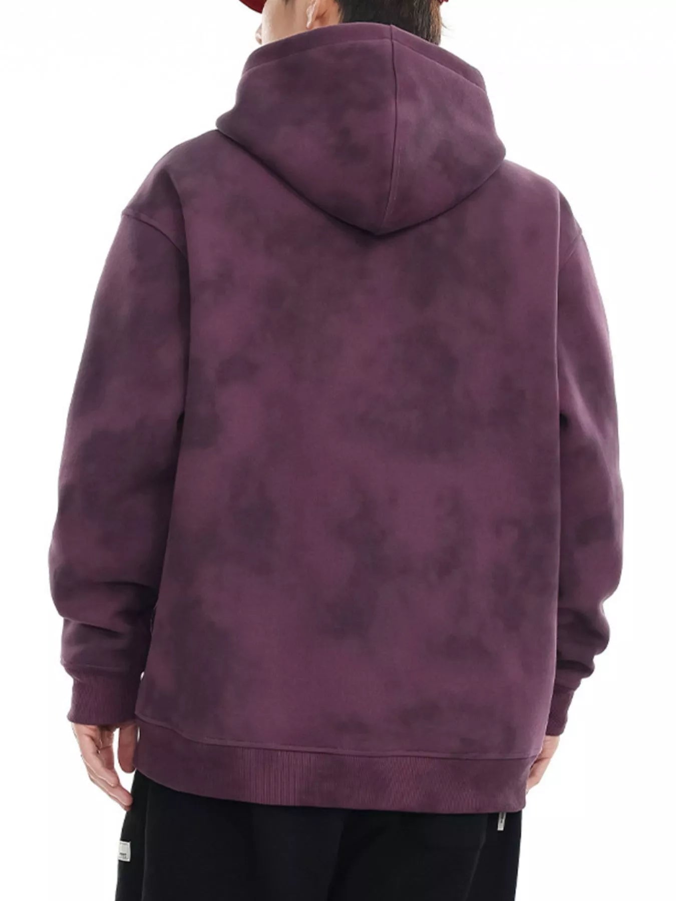 Men's Plus Size Tie-Dye Long Sleeve Hoodie