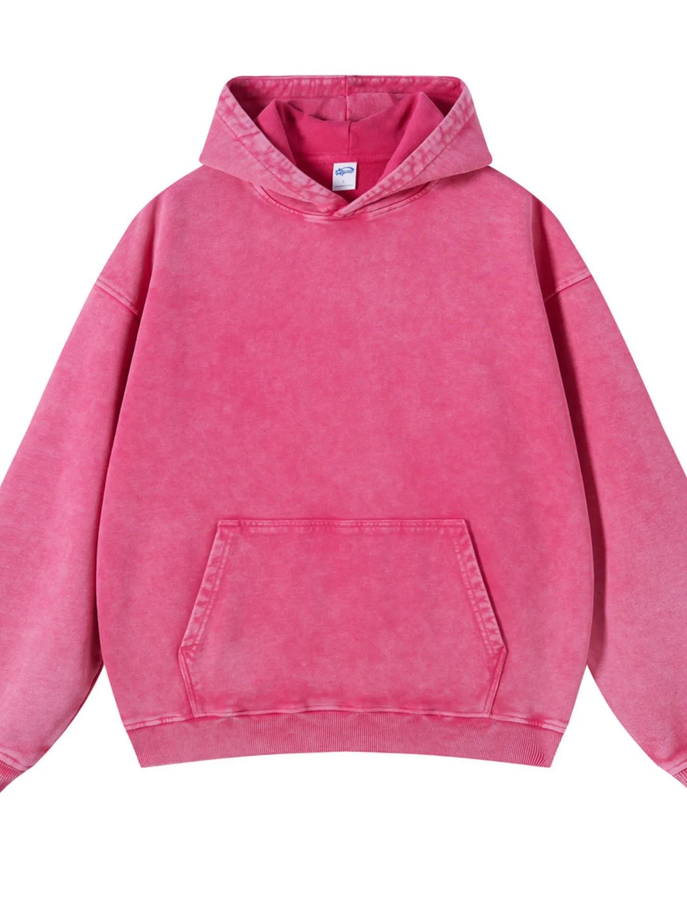 Men's Washed Oversized Long Sleeve Hoodie