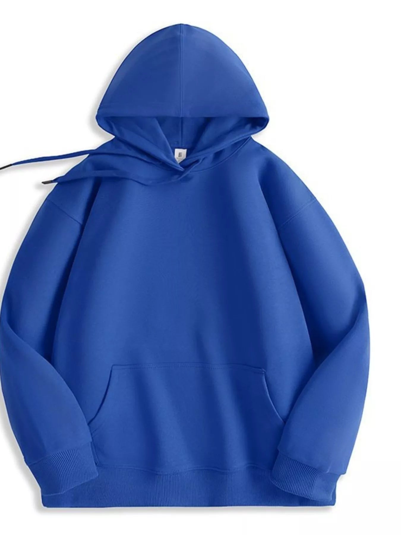 Men's Full Size Solid Color Casual Hoodie Plus Size