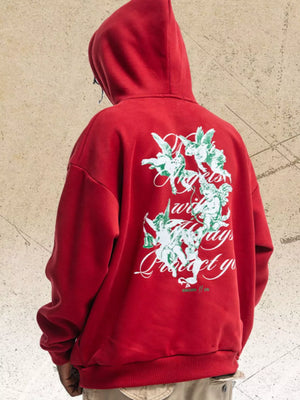 Men's Graphic Back Long Sleeve Hoodie