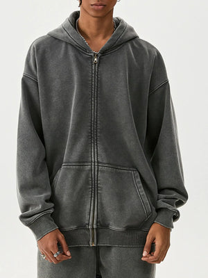Men's Zip Up Long Sleeve Hoodie
