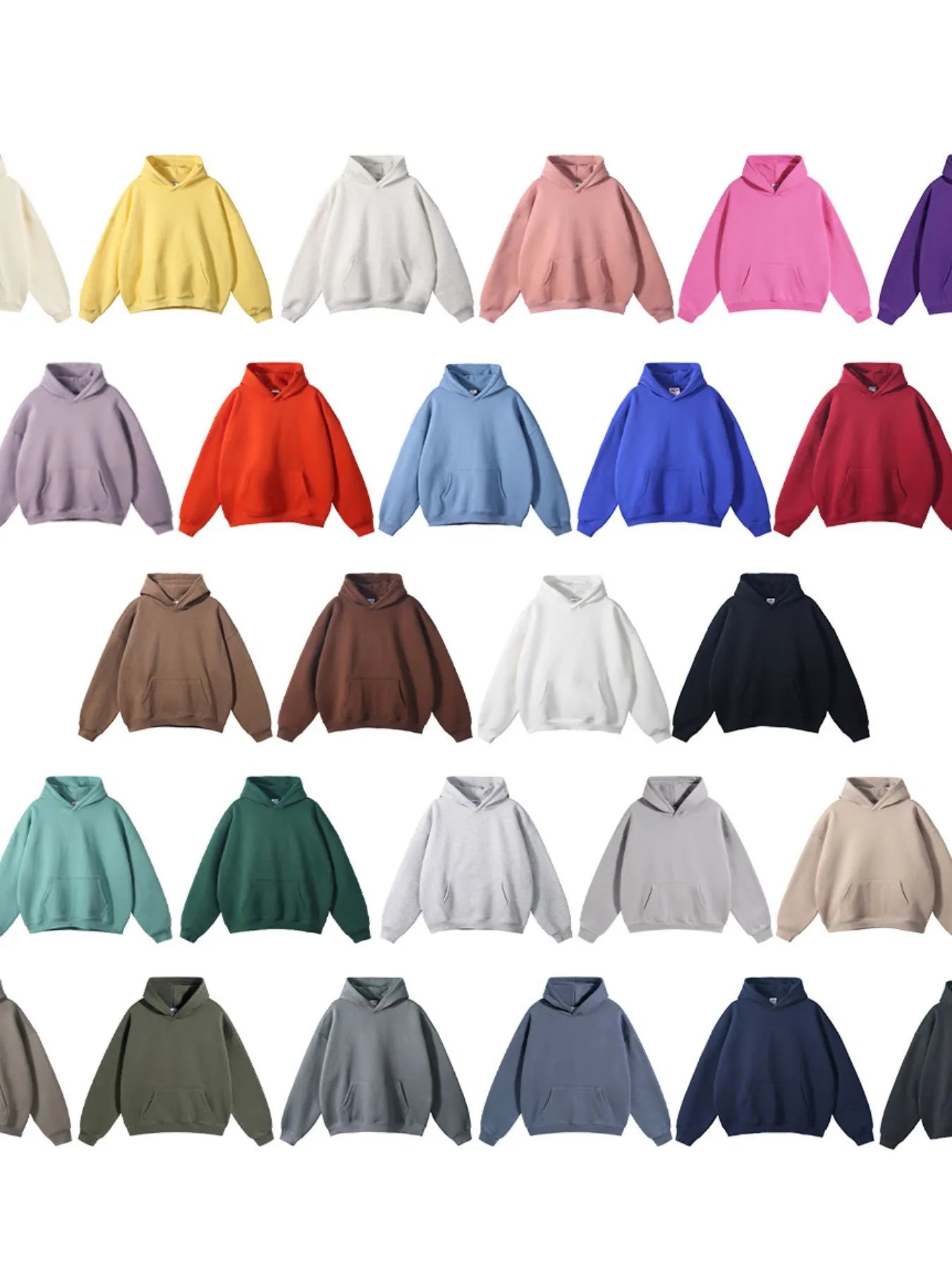 Men's Oversized Pocketed Long Sleeve Hoodie
