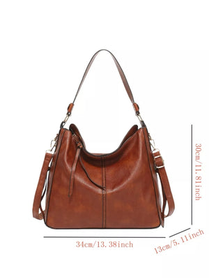Classic PU Leather Tote Bag