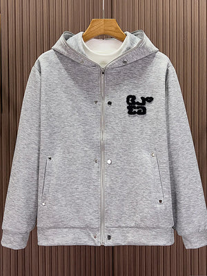 Men's Zip Up Long Sleeve Hoodie