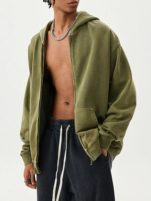 Men's Zip Up Long Sleeve Hoodie