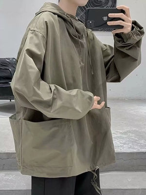 Men's Loose Fit Drawstring Hoodie