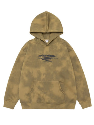 Men's Plus Size Tie-Dye Long Sleeve Hoodie