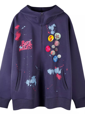 Men's Zip Up Long Sleeve Hoodie