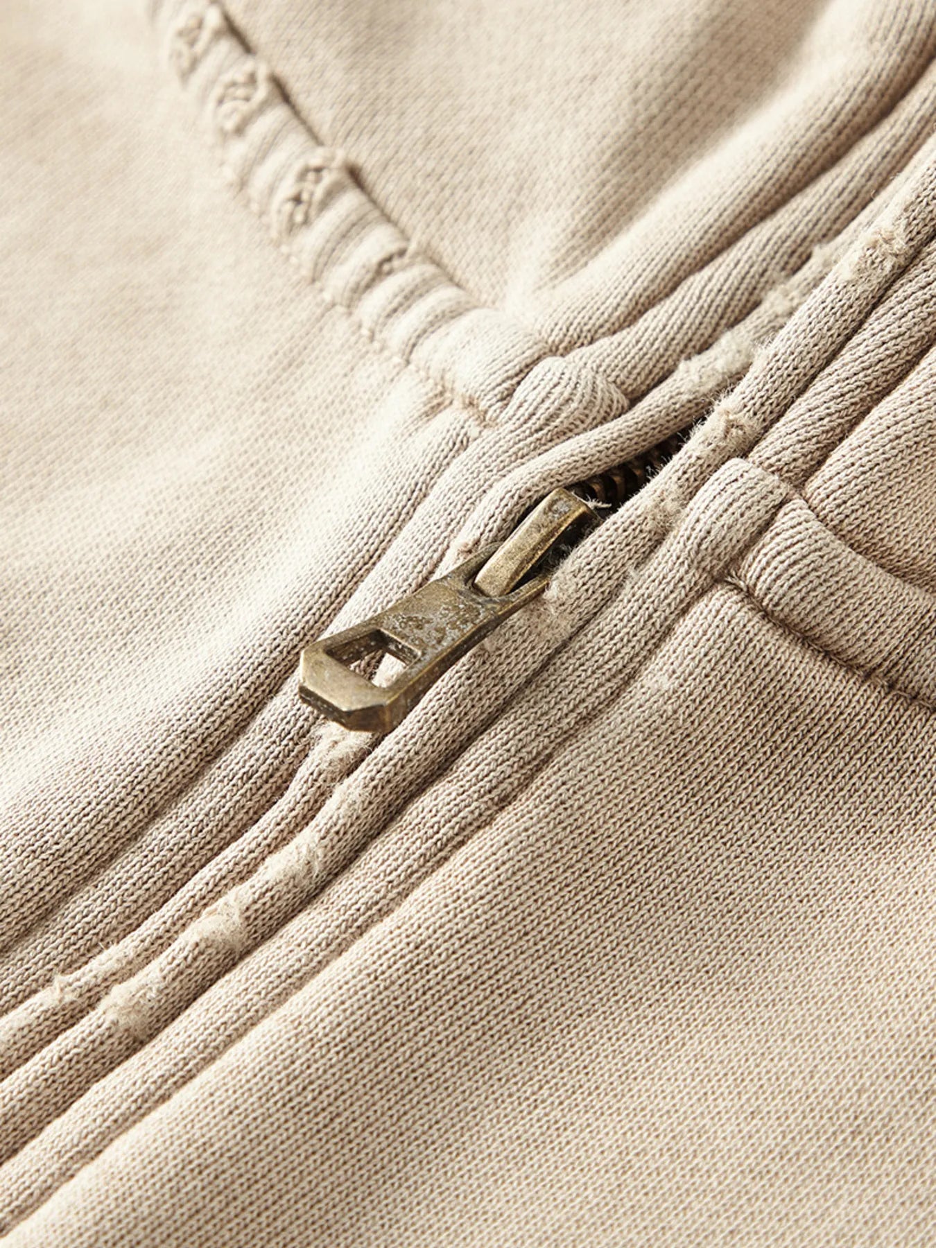 Men's Washed Quarter-Zip Hoodie with Kangaroo Pocket