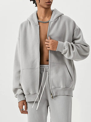 Men's Oversized Zip-Up Hoodie