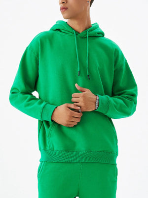 Men's Drawstring Kangaroo Pocket Long Sleeve Hoodie