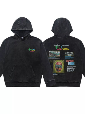 Men's Graphic Back Long Sleeve Hoodie