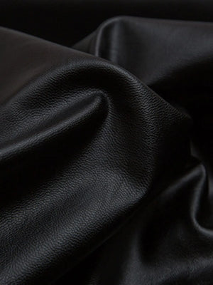 Men's Leather Bomber Jacket with Faux Fur Hood