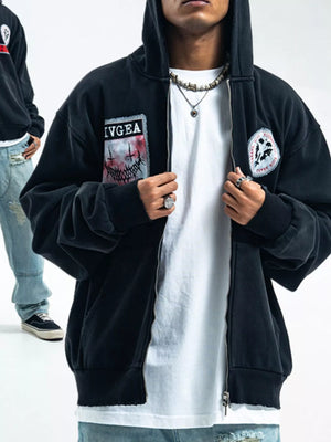 Men's Zip Up Long Sleeve Hoodie