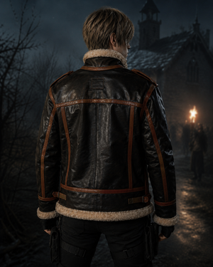 Leon Kennedy Jacket, Original Resident Evil 4 Cosplay Jacket,