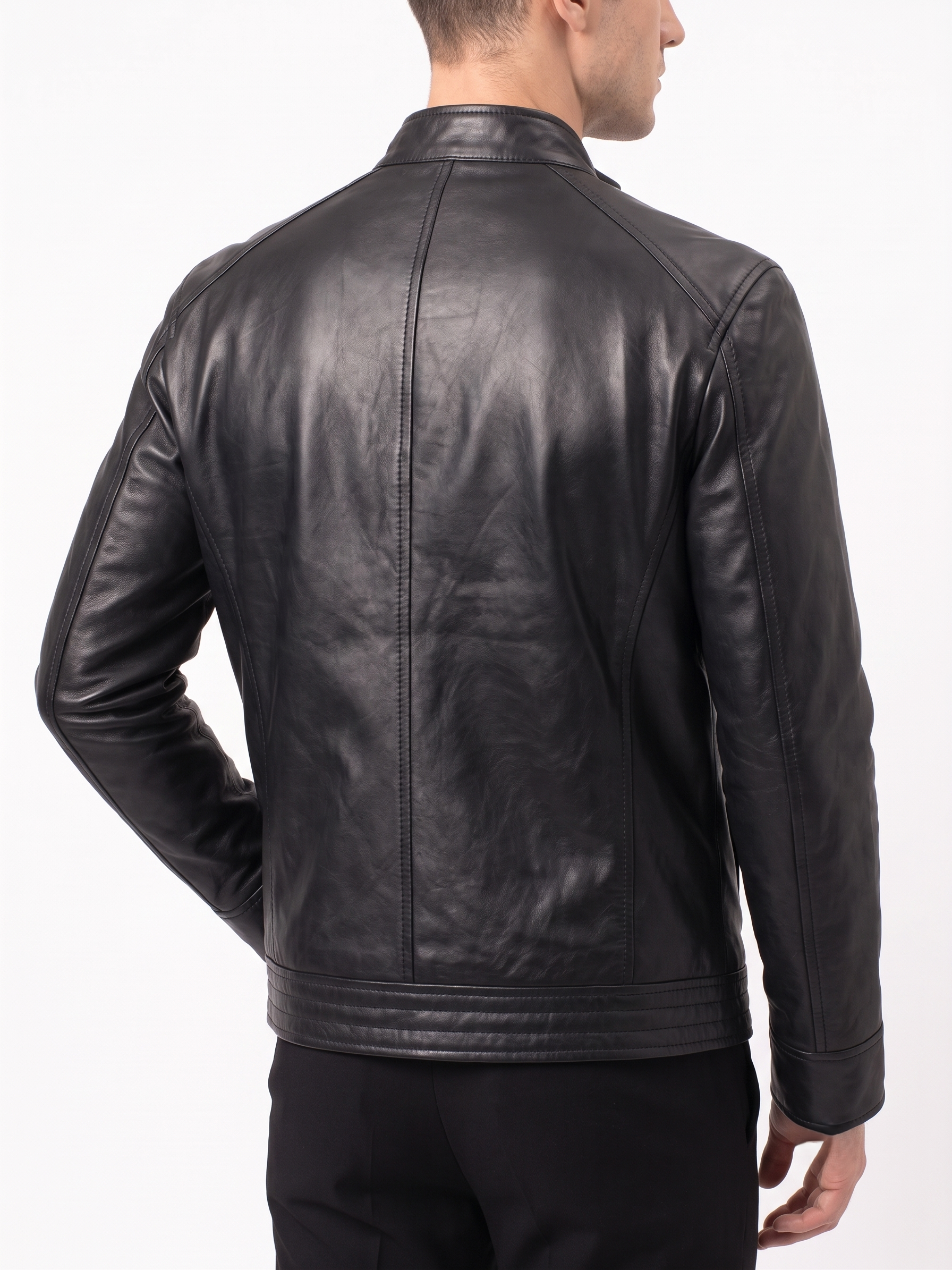 Resident Evil Infinite Darkness Leon Kennedy Black Leather Jacket – RE Biohazard Cosplay