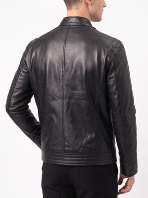 Resident Evil Infinite Darkness Leon Kennedy Black Leather Jacket – RE Biohazard Cosplay